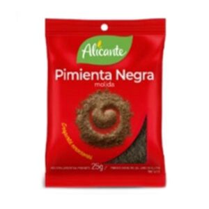 CONDIMENTO PIMIENTA NEGRA MOLIDA ALICANTE 25 GR