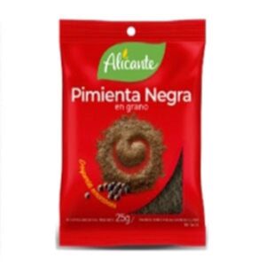CONDIMENTO PIMIENTA NEGRA GRANO ALICANTE 25 GR