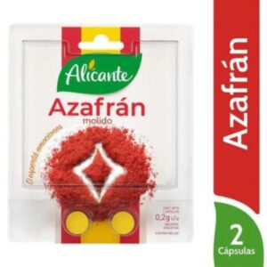 CONDIMENTO AZAFRAN ALICANTE 2 CAPSULAS DE 2 GR