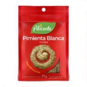 CONDIMENTO PIMIENTA BLANCA MOLIDA ALICANTE 25 GR