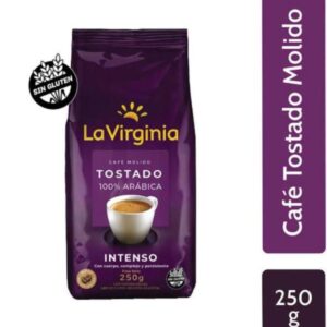CAFE TOSTADO LA VIRGINIA INTENSO MOLIDO 250 GR