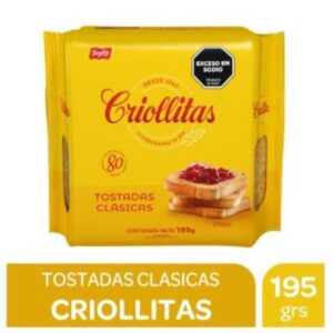 CRIOLLITAS TOSTADAS CLASICAS 195 GR