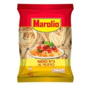 FIDEOS MAROLIO NIDO Nº3 AL HUEVO 500 GR
