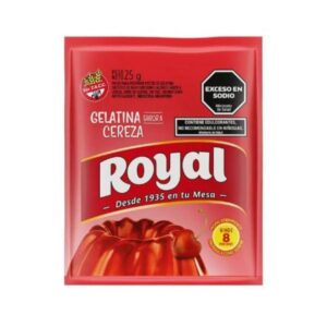 GELATINA ROYAL SABOR A CEREZA 25 GR