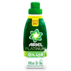 JABON LIQUIDO ARIEL PLATINUM PARA DILUIR 500 ML