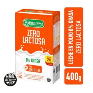 LECHE EN POLVO LA SERENISIMA ZERO LACTOSA 0% GRASA 400 GR