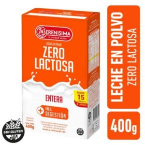 LECHE EN POLVO LA SERENISIMA ZERO LACTOSA ENTERA 400 GR