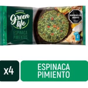 MEDALLÓN GREEN LIFE ESPINACA & PIMIENTOS 4 UN