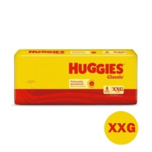 PAÑALES HUGGIES CLASSIC XXG 8 UN