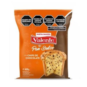 PAN DULCE VALENTE CON CHIPS DE CHOCOLATE 400 GR