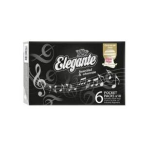 PAÑUELOS ELEGANTE TRIPLE HOJA PACK X 6