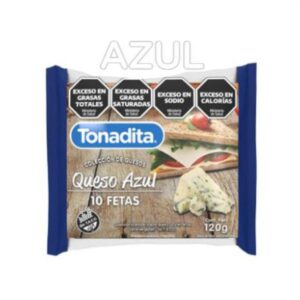 QUESO EN FETAS TONADITA AZUL 120 GR