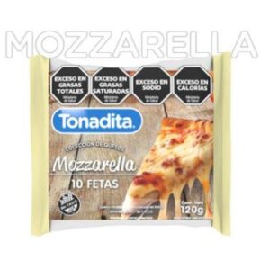 QUESO EN FETAS TONADITA MOZZARELLA 120 G