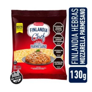 QUESO FINLANDIA CHEF HEBRAS MOZZARELLA PARMESANO 130 GR