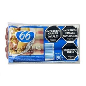 SALCHICHAS 66 COCIDAS 6 UN