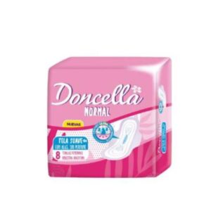 TOALLAS FEMENINAS DONCELLA NORMAL 8 UNIDADES