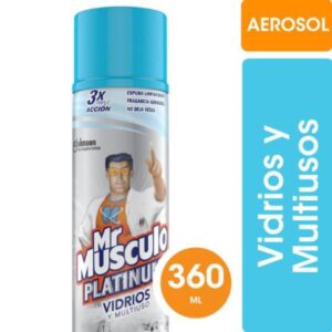 LIMPIADOR VIDRIOS Y MULTIUSO MR MUSCULO PLATINUM 360 ML