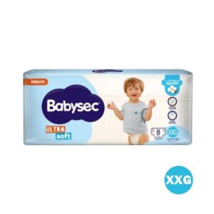 PAÑALES BABYSEC ULTRA SOFT XXG 8 UN